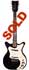 Danelectro Hand Vibrato 4021, semi-hollow body, electric guitar with 2 pickups in black circa 1964