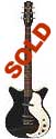 Danelectro DC-59 2 pickup electric guitar, black, 2000