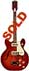 Harmony Rocket H56/1 two pickup cherry red burst, hollow body, DeArmond pickups, whammy bar/tremolo, made in Chicago, IL USA