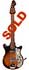 Silvertone 1435 solid body electric guitar, 2 pickups, whammy bar, made in Japan 1965