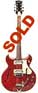 Silvertone 1460 Teisco-made 2pu, red, hollow body electric guitar
