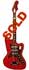 Silvertone - Harmony-made solid body, 3 pickup electric guitar in red, made in Chicago IL USA