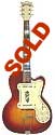 Silvertone-Kay-model 1382L-with case-Jimmy Reed Thin Twin, 2 pickup, electric guitar