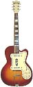 Silvertone-Kay-model 1382L-with case-Jimmy Reed Thin Twin, 2 pickup, electric guitar