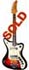 Wurlitzer Wildcat solid body, stereo, electric guitar-2 pickups-sunburst circa 1968