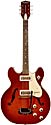 Harmony Rocket H56/1 two pickup cherry red burst, hollow body, DeArmond pickups, whammy bar/tremolo, made in Chicago, IL USA