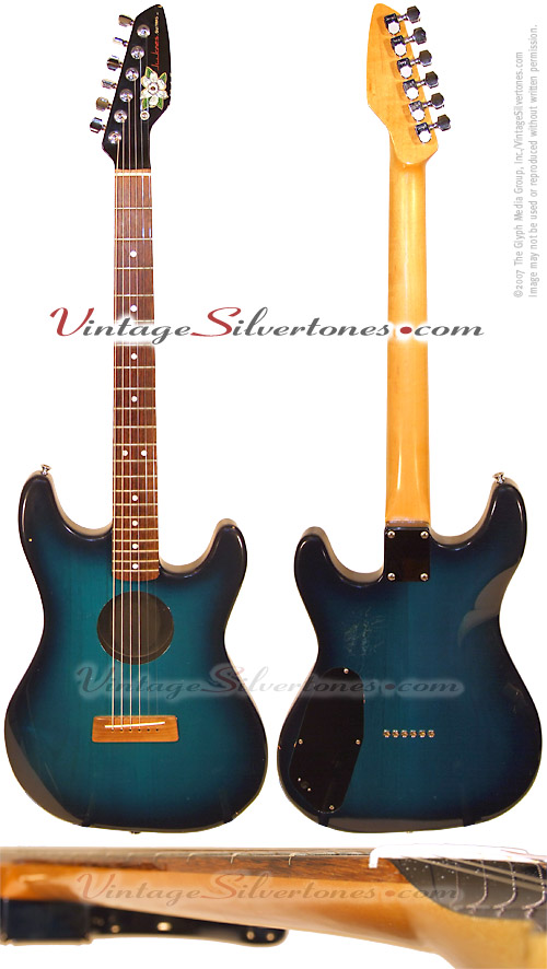 JW Jones - Jerry Jones - electro-acoustic solid body electric guitar - custom made circa 1987