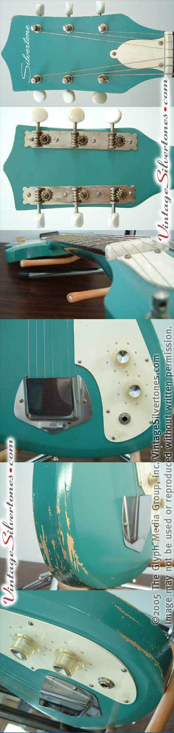 Silvertone - Kay solid body details