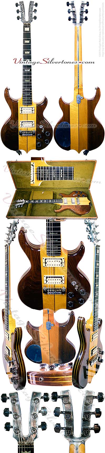 Kramer DMZ 6000-Neptune, NJ 2 humbucking active pickups, electric guitar, 1980, natural finish, double cutaway