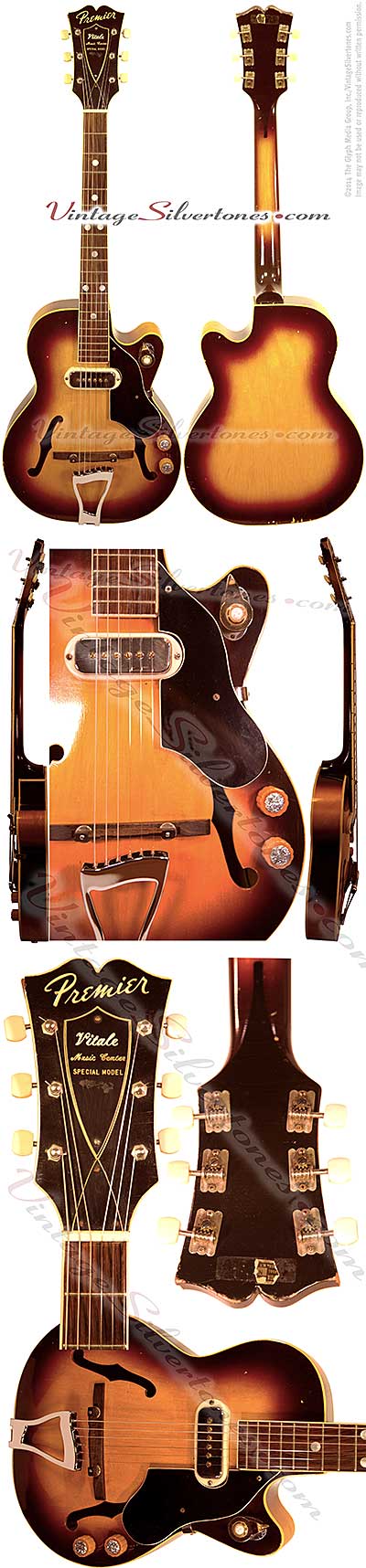Multivox Premier Bantam electric guitar 1pu sunburst circa 1962