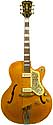 Multivox Premier Custom Deluxe E612, 2 pickup, 17 inch archtop blonde electric guitar circa 1957 made in New York, NY USA