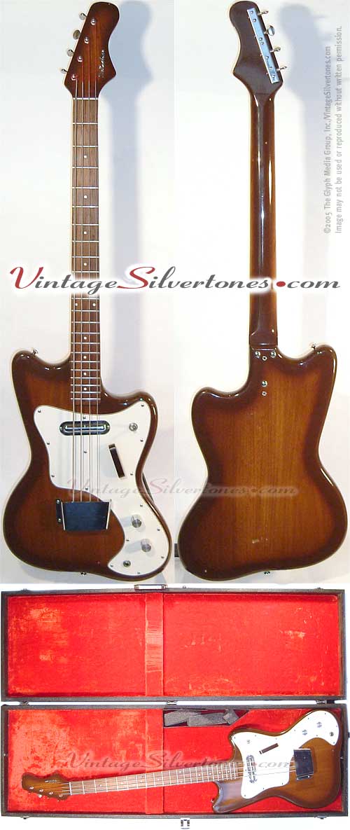 Silvertone Danelectro electric Bass guitar model #1442L-1pickup 1967