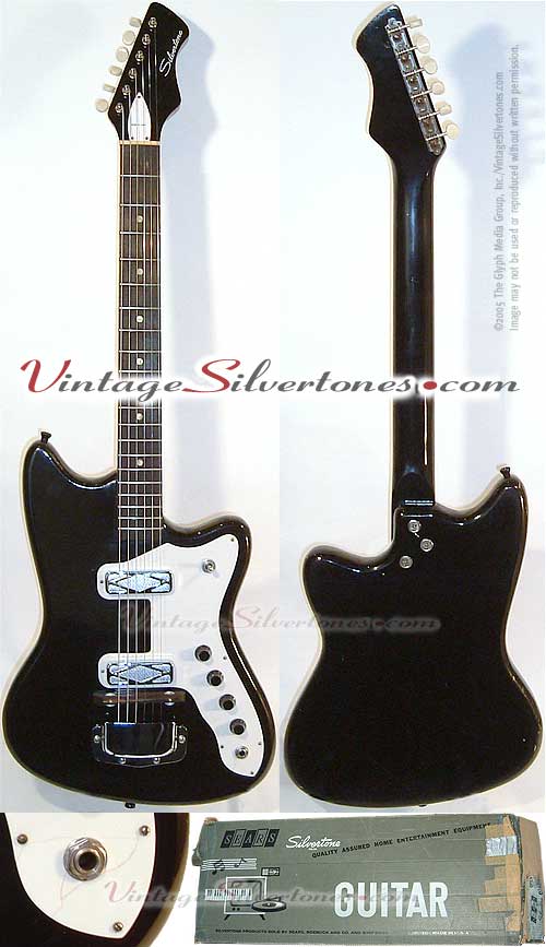 Silvertone-Harmony #1476L Silhouette - 2 pickup solidbody electric guitar 1964