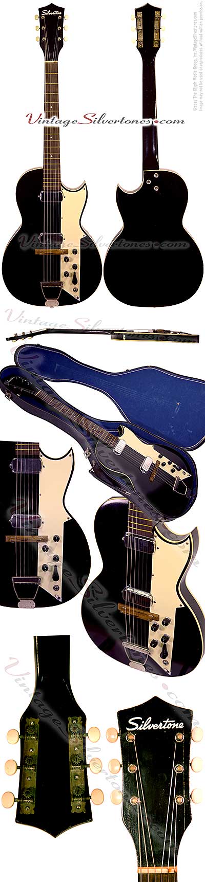 Silvertone kay 1460 Value Leader electric guitar, 2 pu 1960