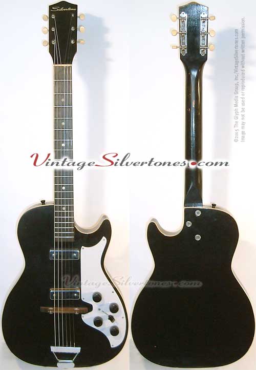 Silvertone 1420L - Harmony Stratotone - 2pickup hollow body electric guitar
