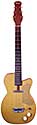 Silvertone 1357 made by Danelectro U1, one pickup, electric guitar, semi-hollow body,ginger vinyl finish tan vinyl binding, masonite body, lipstick pickup, rare, made in 1955