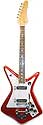 Wurlitzer Gemini solid body, stereo, electric guitar - 2 pickups - candy apple red finish